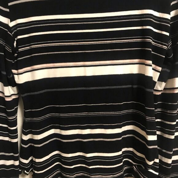 Mossimo Long Sleeve Flutter Stripe Top Small - Picture 4 of 8